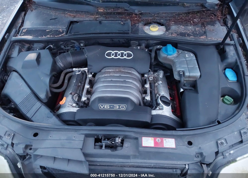 2002 AUDI A6 3.0L VIN: WAULT64B02N133458
