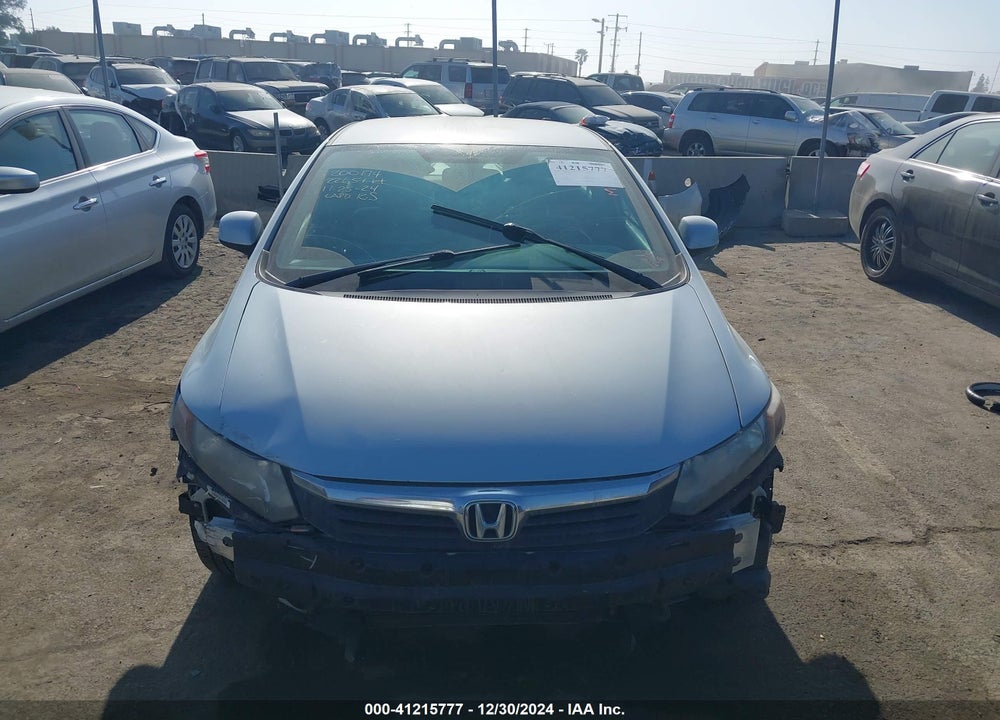 2012 HONDA CIVIC LX VIN: 19XFB2F56CE316291