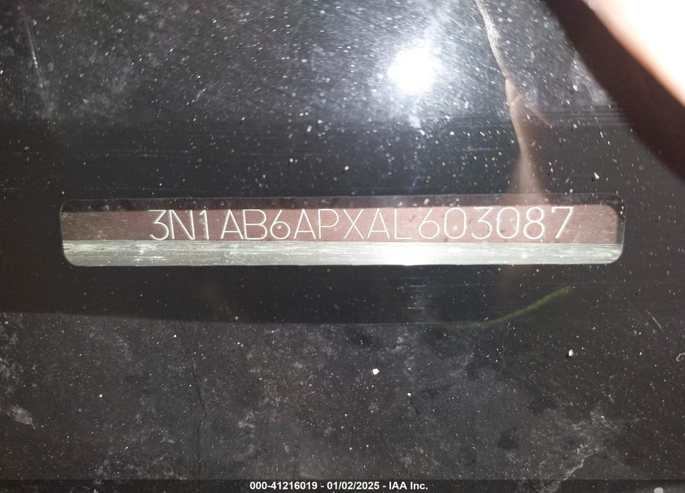 2010 NISSAN SENTRA VIN: 3N1AB6APXAL603087