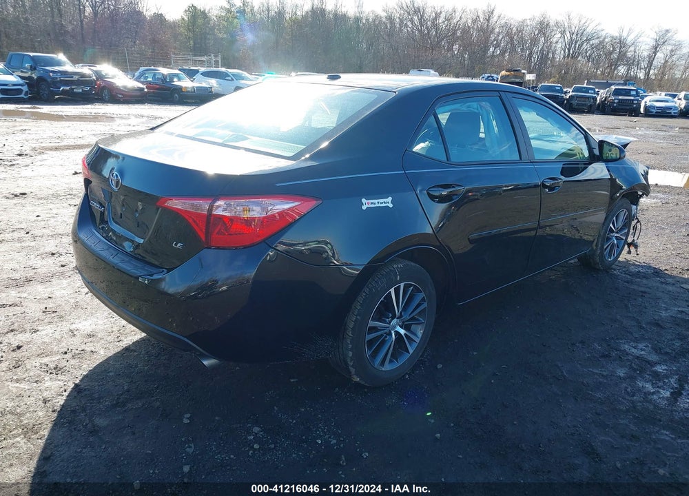 2018 TOYOTA COROLLA VIN: 2T1BURHE5JC100250