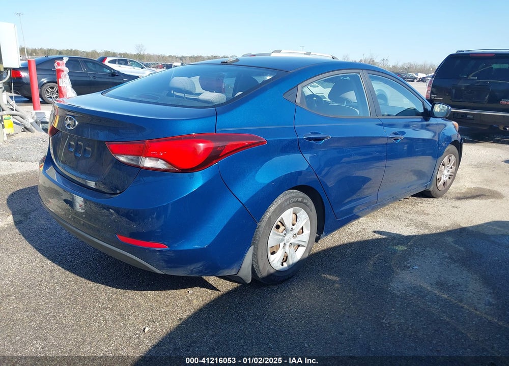 2016 HYUNDAI ELANTRA SE/SPORT/LIMITED VIN: KMHDH4AE2GU547765