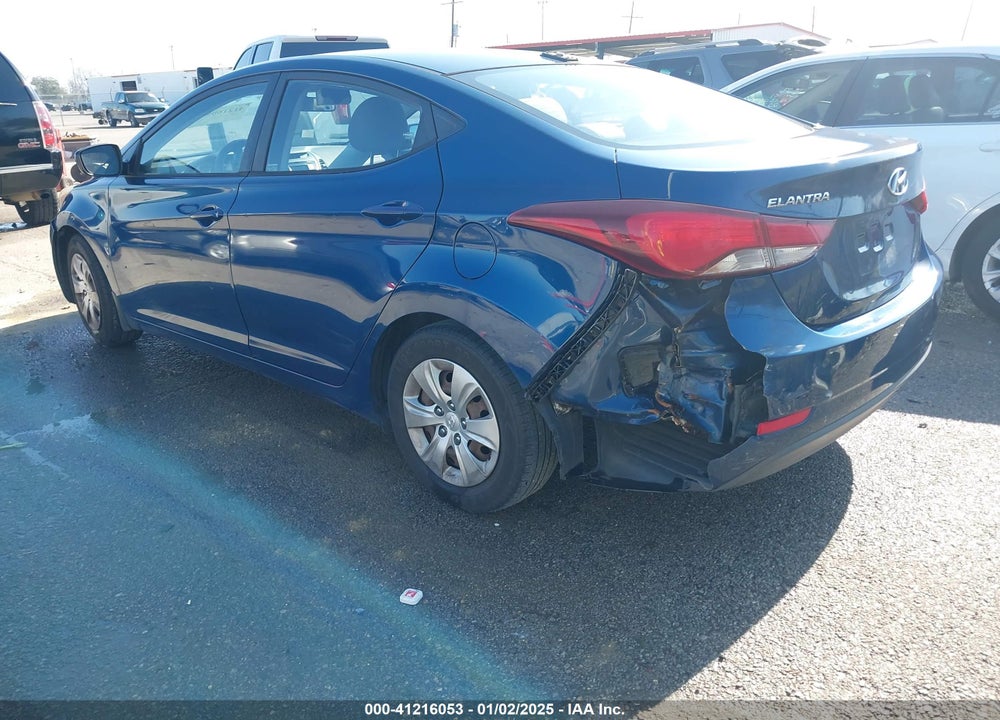 2016 HYUNDAI ELANTRA SE/SPORT/LIMITED VIN: KMHDH4AE2GU547765