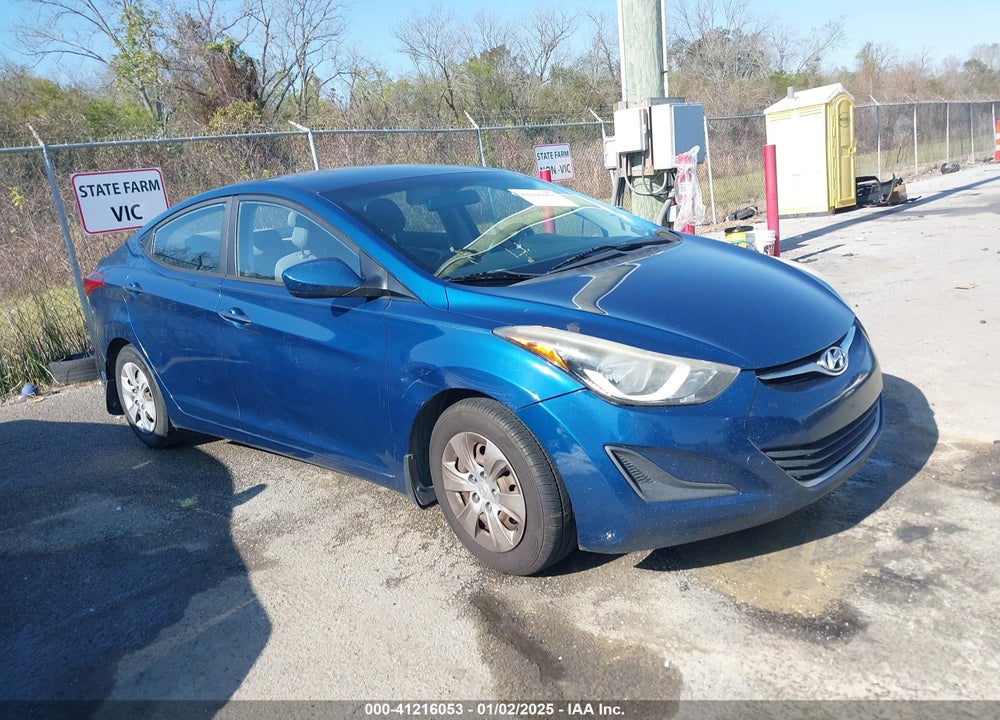 2016 HYUNDAI ELANTRA SE/SPORT/LIMITED VIN: KMHDH4AE2GU547765