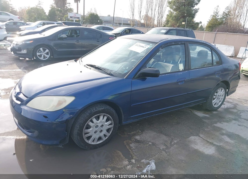 2004 HONDA CIVIC LX VIN: 2HGES16574H566751