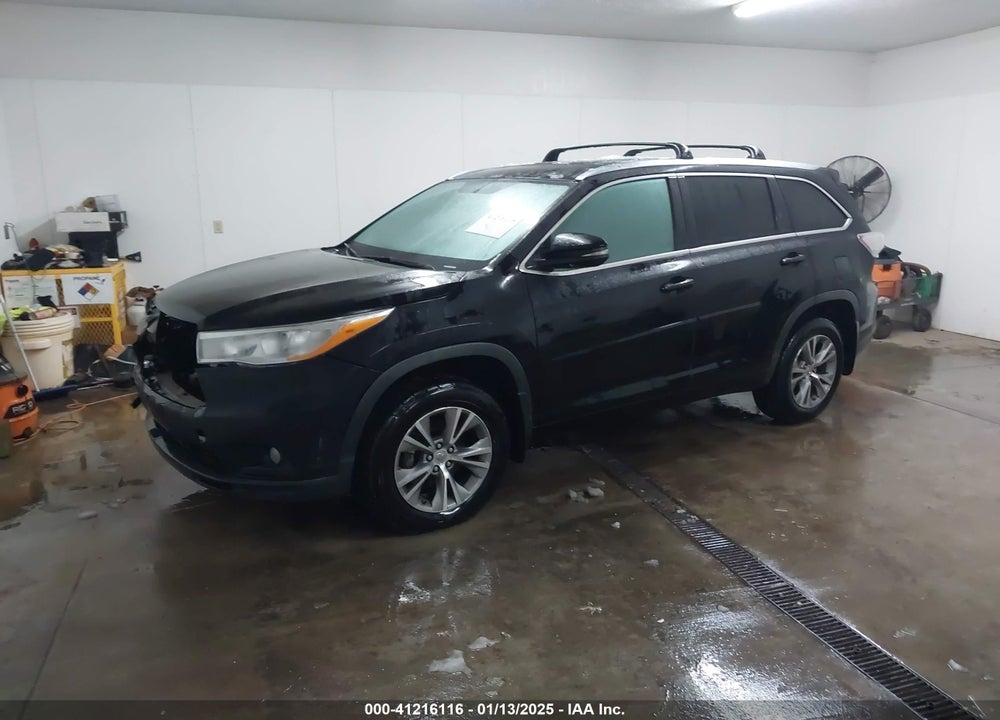 2014 TOYOTA HIGHLANDER XLE V6 VIN: 5TDJKRFH2ES041444