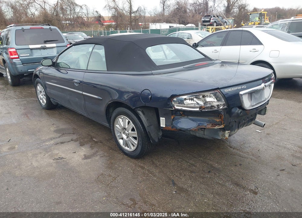2004 CHRYSLER SEBRING LIMITED VIN: 1C3EL65R54N124818