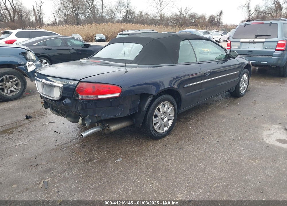 2004 CHRYSLER SEBRING LIMITED VIN: 1C3EL65R54N124818