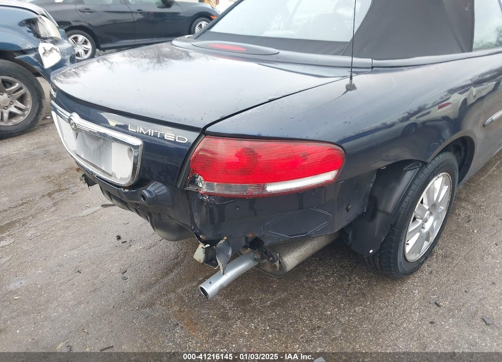 2004 CHRYSLER SEBRING LIMITED VIN: 1C3EL65R54N124818