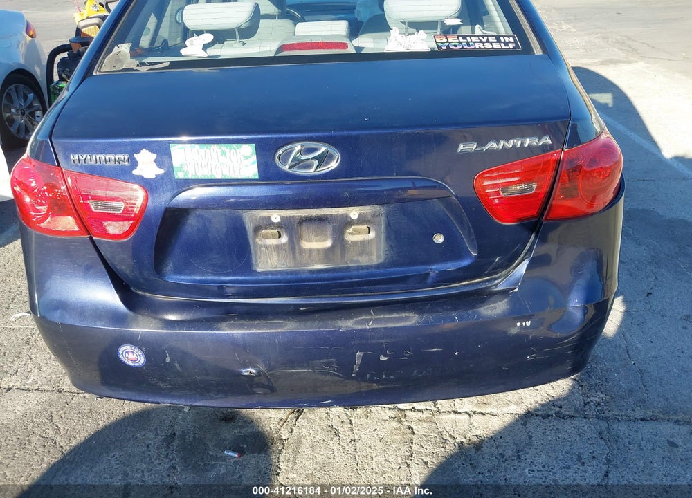 2008 HYUNDAI ELANTRA GLS/SE VIN: KMHDU46D68U572844