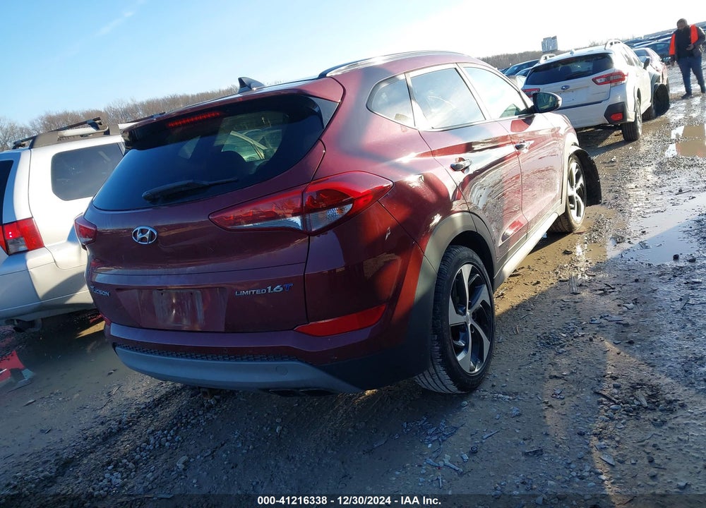 2018 HYUNDAI TUCSON LIMITED VIN: KM8J33A24JU782581