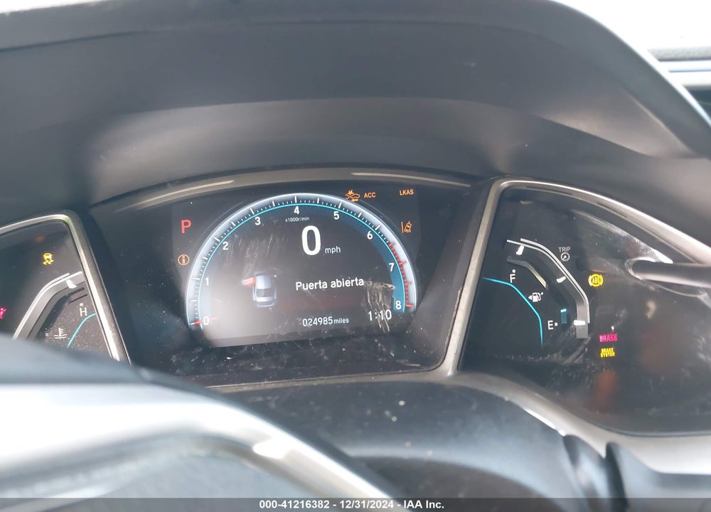 2021 HONDA CIVIC VIN: 19XFC1F33ME201137