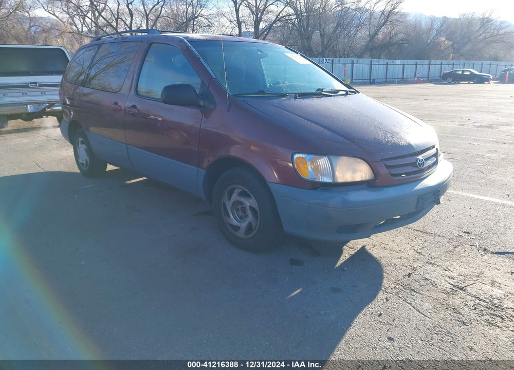 2001 TOYOTA SIENNA LE VIN: 4T3ZF13C91U345574