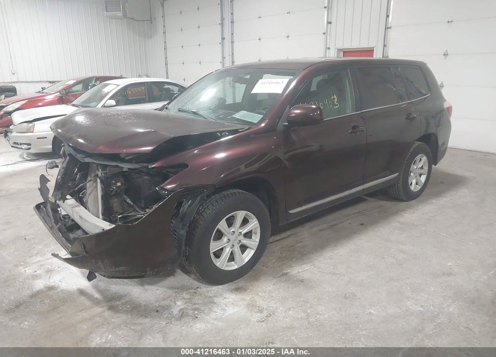 2013 TOYOTA HIGHLANDER BASE V6 VIN: 5TDBK3EH2DS265394