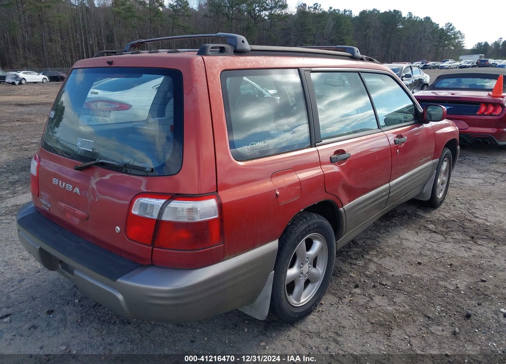 2002 SUBARU FORESTER S VIN: JF1SF655X2H715909