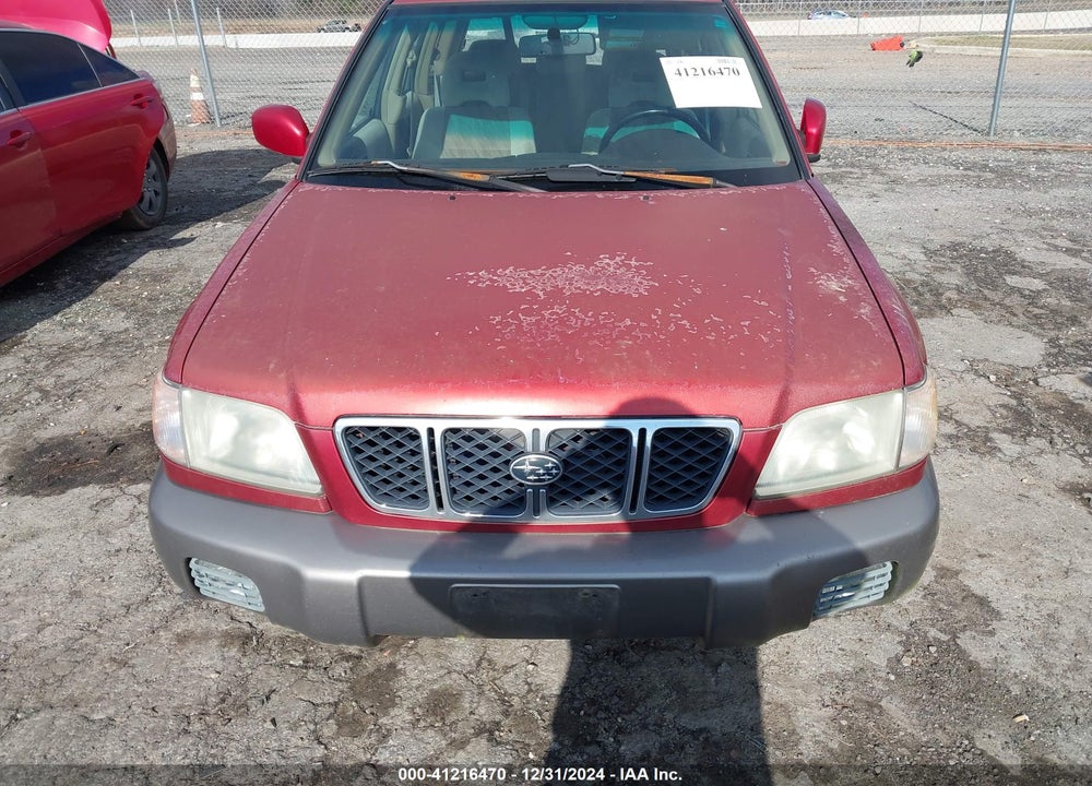 2002 SUBARU FORESTER S VIN: JF1SF655X2H715909
