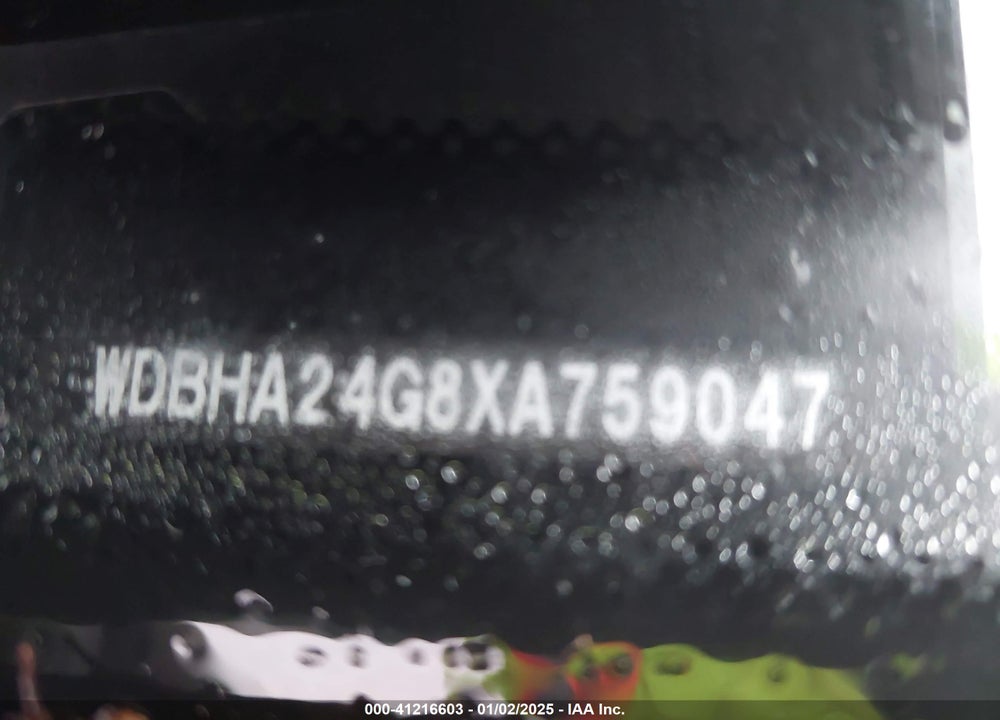 1999 MERCEDES-BENZ C 230 KOMPRESSOR VIN: WDBHA24G8XA759047