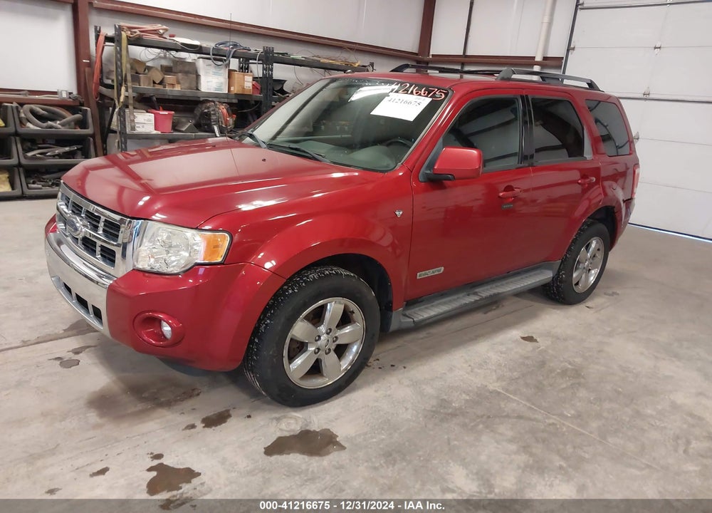 2008 FORD ESCAPE LIMITED VIN: 1FMCU04148KA49735