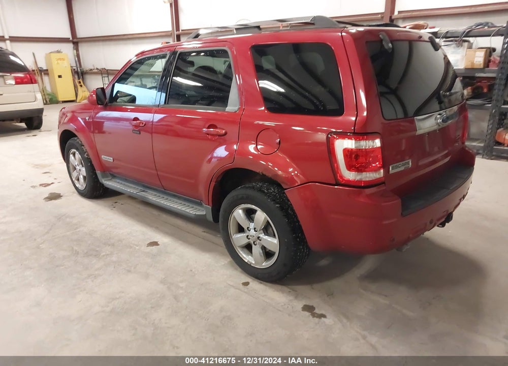 2008 FORD ESCAPE LIMITED VIN: 1FMCU04148KA49735