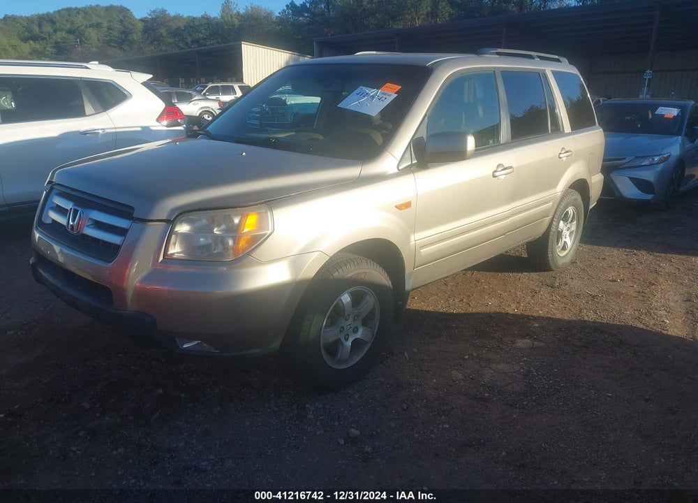 2007 HONDA PILOT EXL VIN: 5FNYF28637B042650
