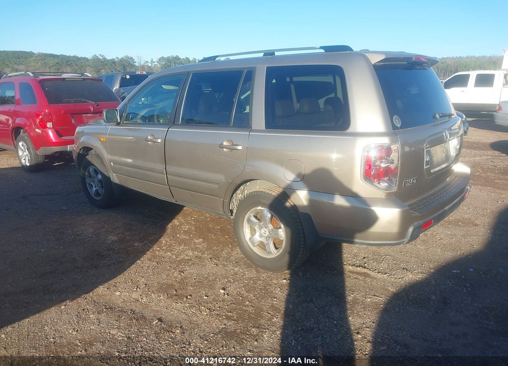 2007 HONDA PILOT EXL VIN: 5FNYF28637B042650