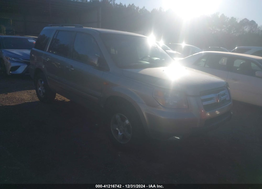 2007 HONDA PILOT EXL VIN: 5FNYF28637B042650