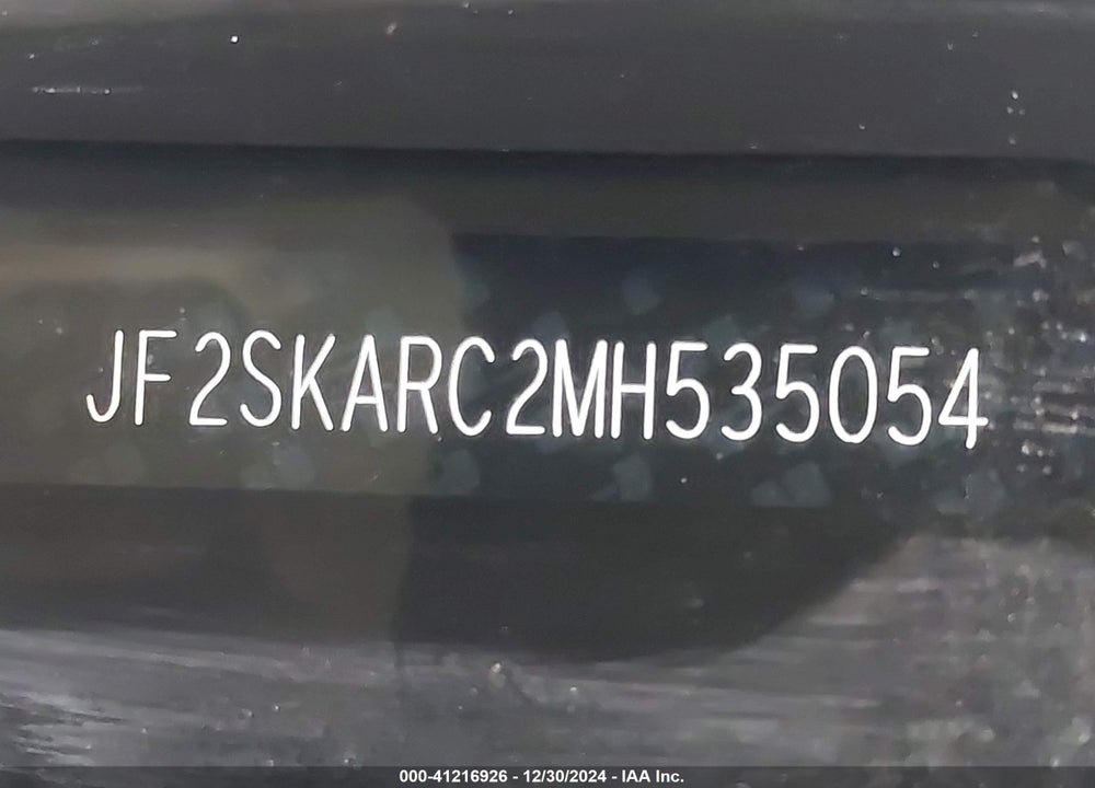 2021 SUBARU FORESTER SPORT VIN: JF2SKARC2MH535054