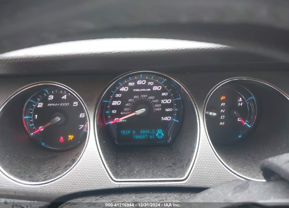 2012 FORD TAURUS SEL VIN: 1FAHP2EW4CG125124