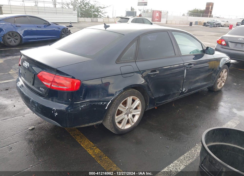 2011 AUDI A4 VIN: WAUAFAFL4BN041437
