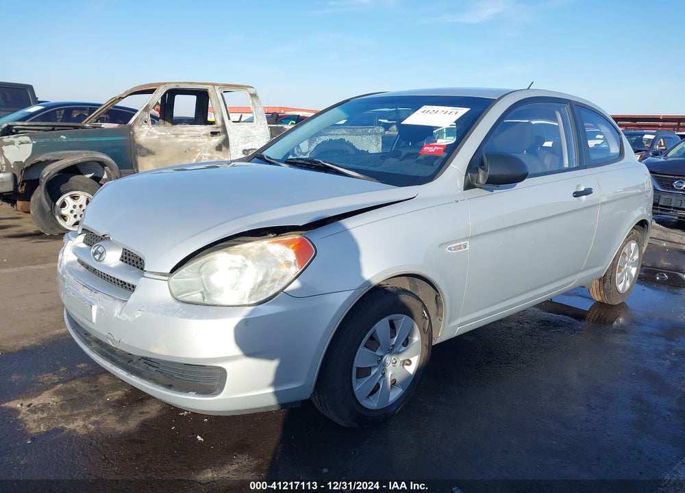 2008 HYUNDAI ACCENT GS VIN: KMHCM36C48U061145