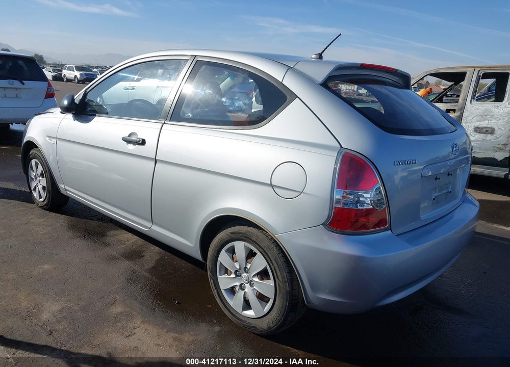 2008 HYUNDAI ACCENT GS VIN: KMHCM36C48U061145