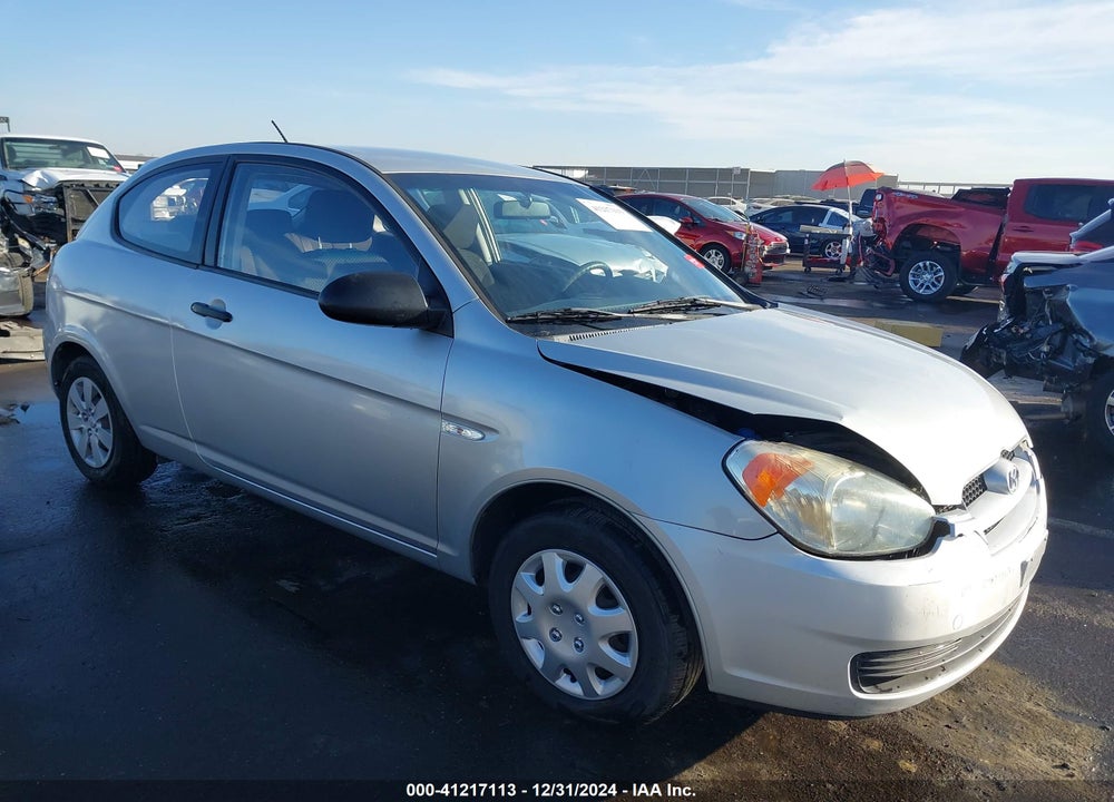 2008 HYUNDAI ACCENT GS VIN: KMHCM36C48U061145