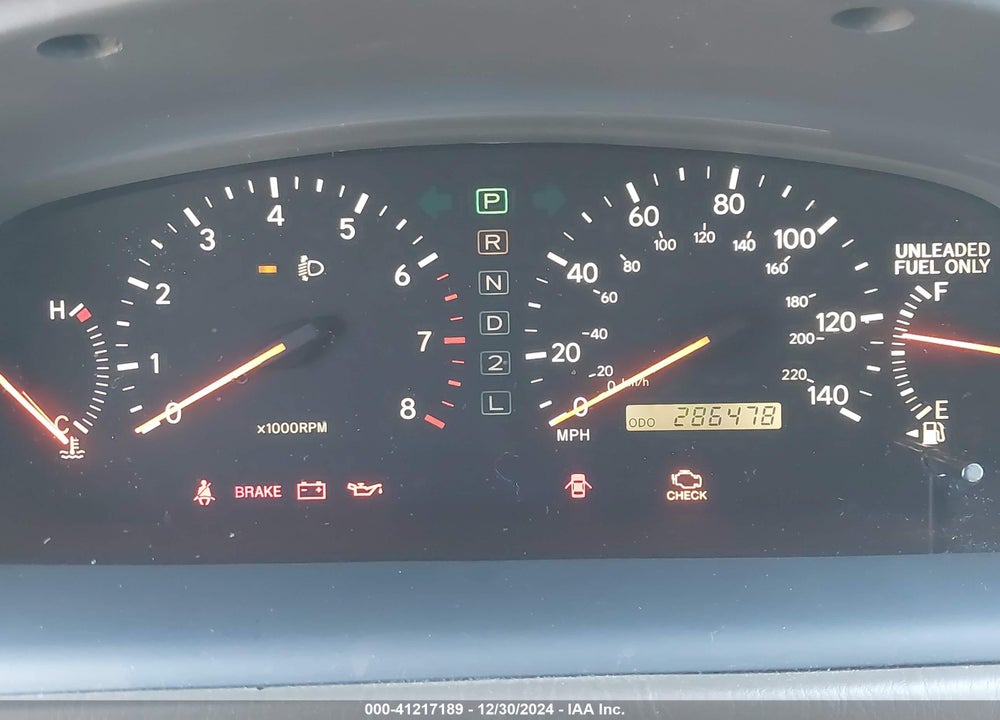 2001 LEXUS ES 300 VIN: JT8BF28GX10318986