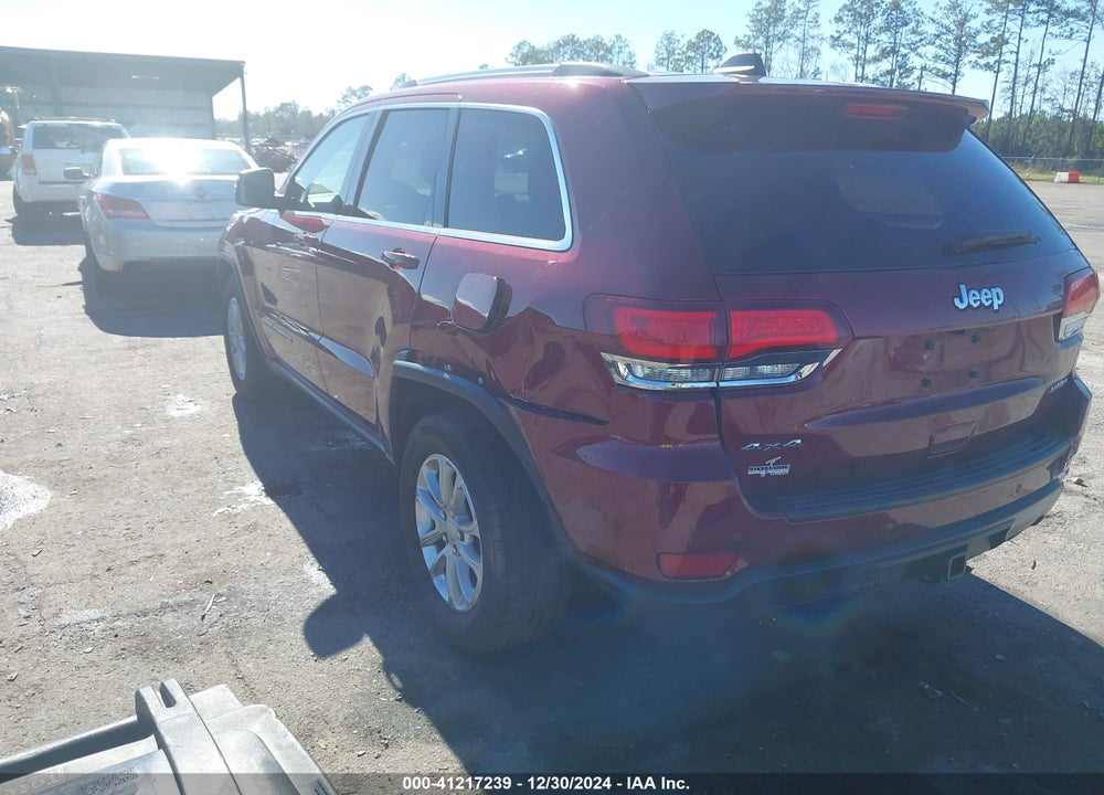 2021 JEEP GRAND CHEROKEE LAREDO X 4X4 VIN: 1C4RJFAG9MC650694