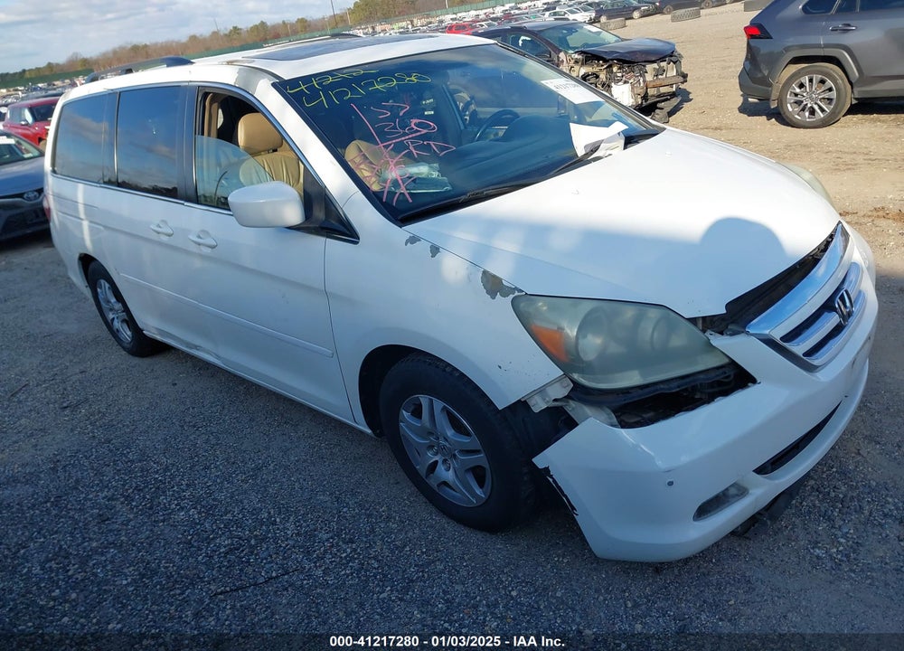 2006 HONDA ODYSSEY TOURING VIN: 5FNRL38886B021389