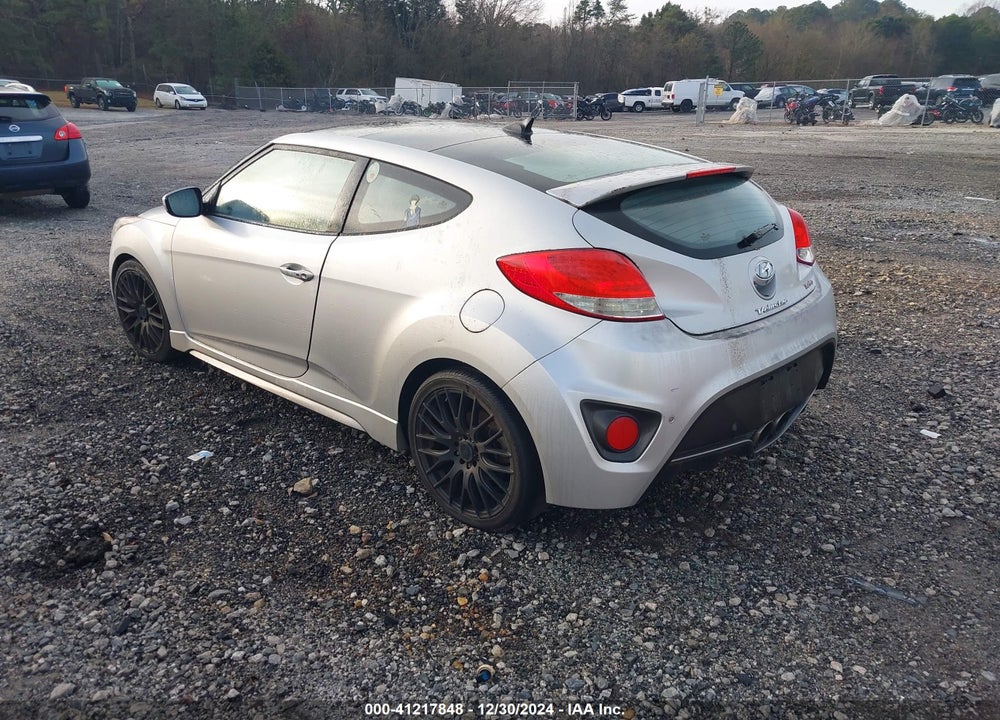 2013 HYUNDAI VELOSTER TURBO W/BLACK VIN: KMHTC6AE6DU101183