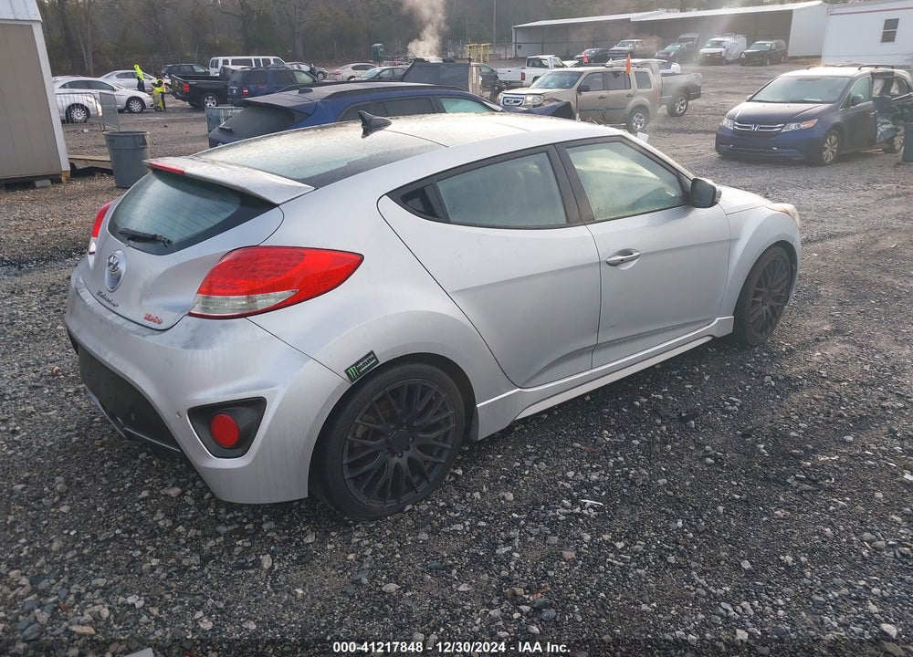 2013 HYUNDAI VELOSTER TURBO W/BLACK VIN: KMHTC6AE6DU101183