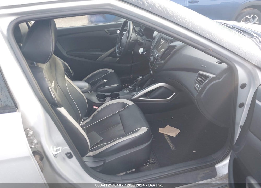 2013 HYUNDAI VELOSTER TURBO W/BLACK VIN: KMHTC6AE6DU101183