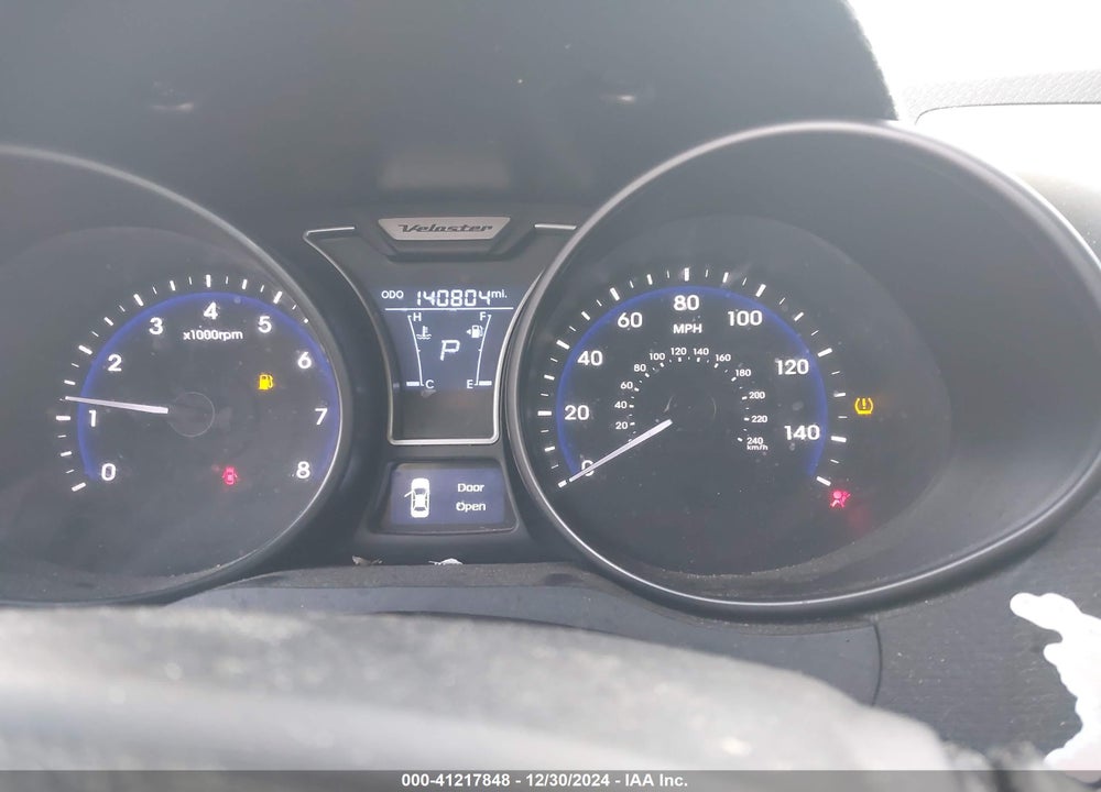 2013 HYUNDAI VELOSTER TURBO W/BLACK VIN: KMHTC6AE6DU101183