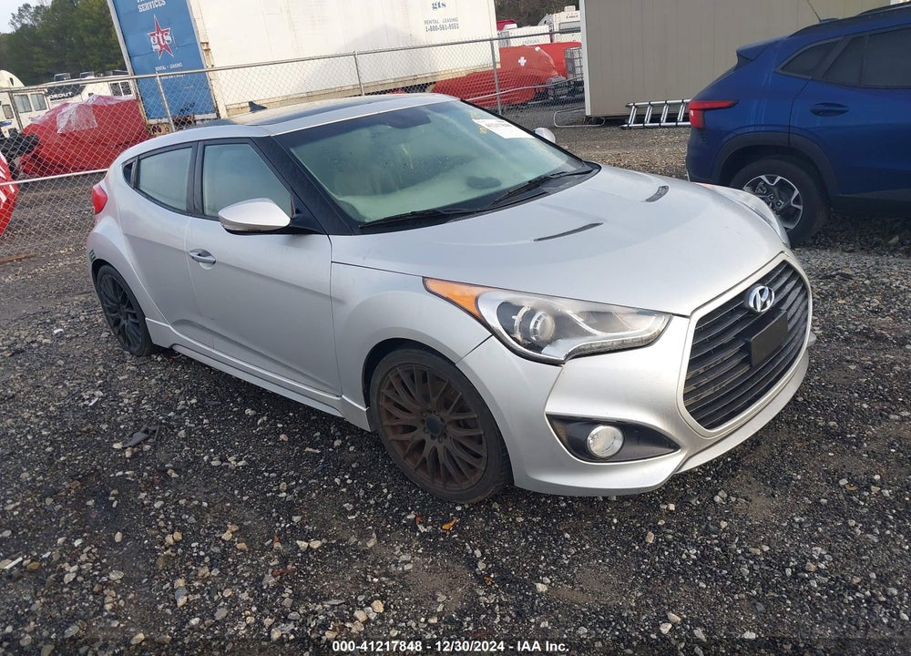 2013 HYUNDAI VELOSTER TURBO W/BLACK VIN: KMHTC6AE6DU101183