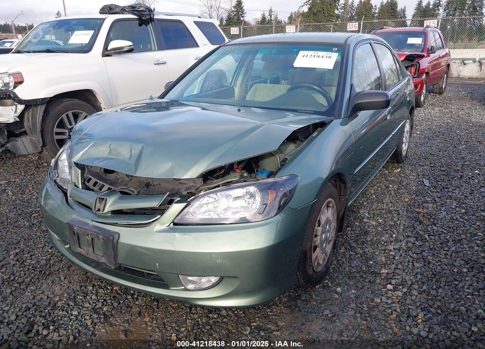 2004 HONDA CIVIC LX VIN: 2HGES16504H590485