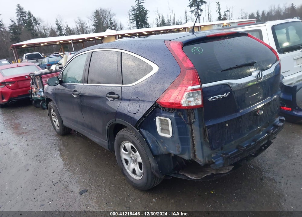 2015 HONDA CR-V LX VIN: 3CZRM3H32FG706767