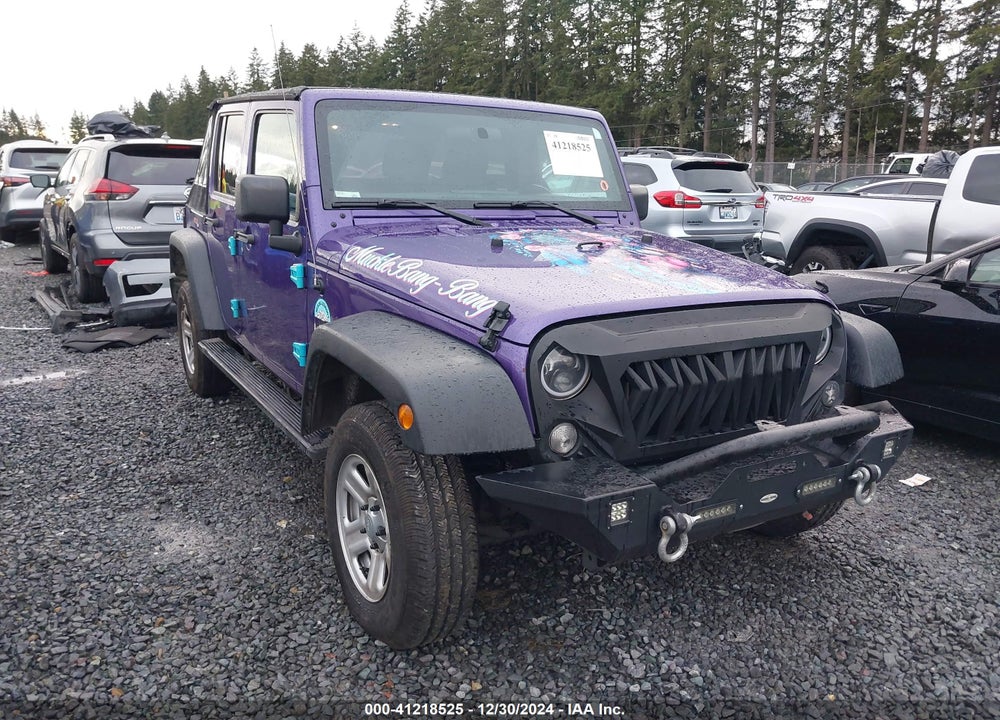 2018 JEEP WRANGLER JK UNLIMITED SPORT 4X4 VIN: 1C4BJWDG0JL847049