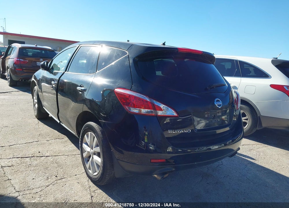 2012 NISSAN MURANO S VIN: JN8AZ1MU4CW116417