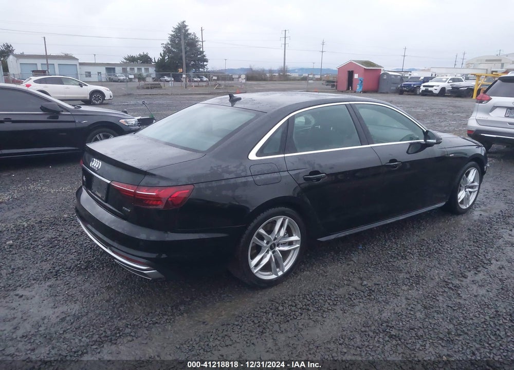 2024 AUDI A4 PREMIUM PLUS 45 TFSI S LINE QUATTRO S TRONIC VIN: WAUEAAF45RN013021