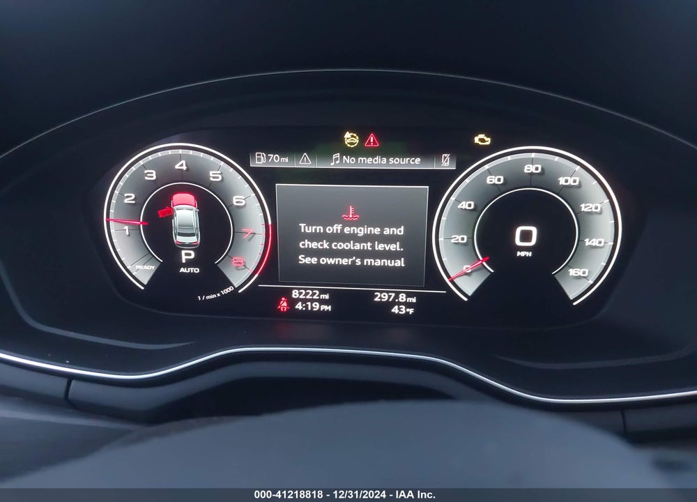 2024 AUDI A4 PREMIUM PLUS 45 TFSI S LINE QUATTRO S TRONIC VIN: WAUEAAF45RN013021