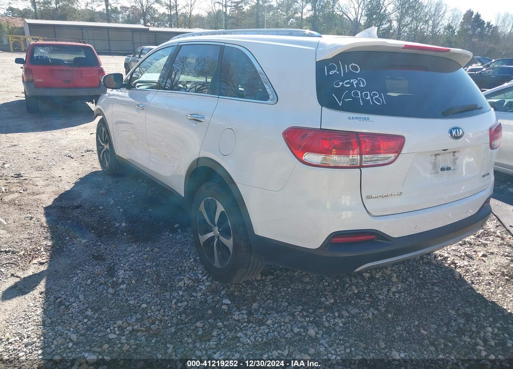 2016 KIA SORENTO 3.3L EX VIN: 5XYPH4A51GG119981