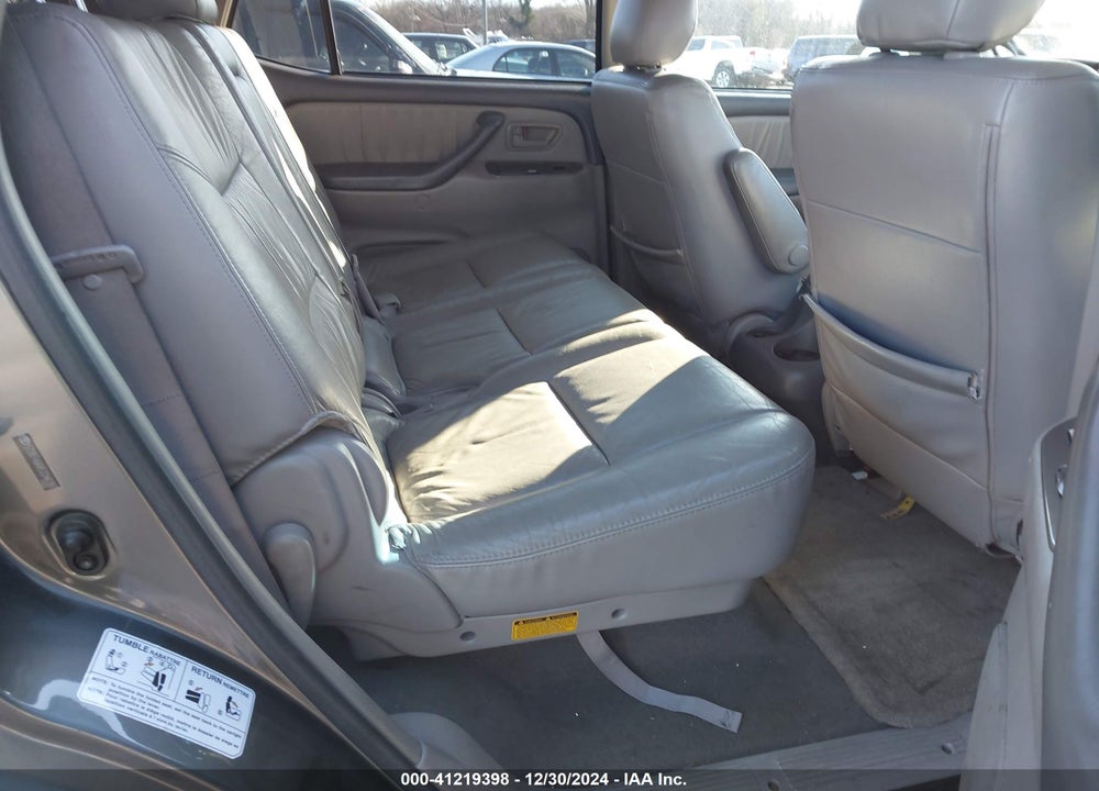 2005 TOYOTA SEQUOIA LIMITED V8 VIN: 5TDBT48A85S246397