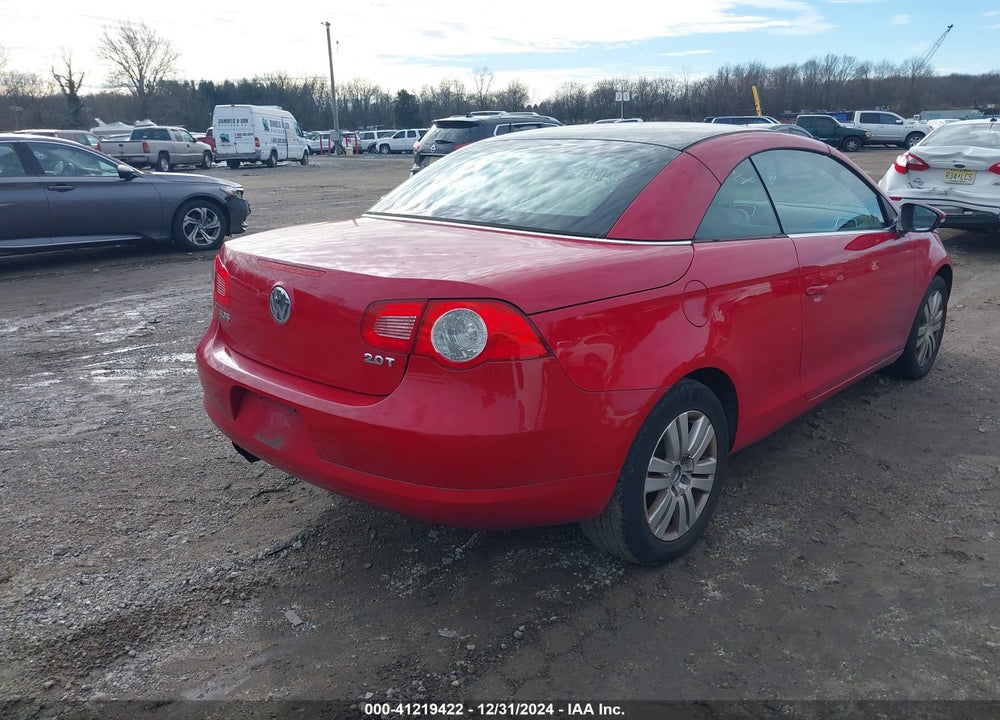 2009 VOLKSWAGEN EOS KOMFORT VIN: WVWBA71F29V019053