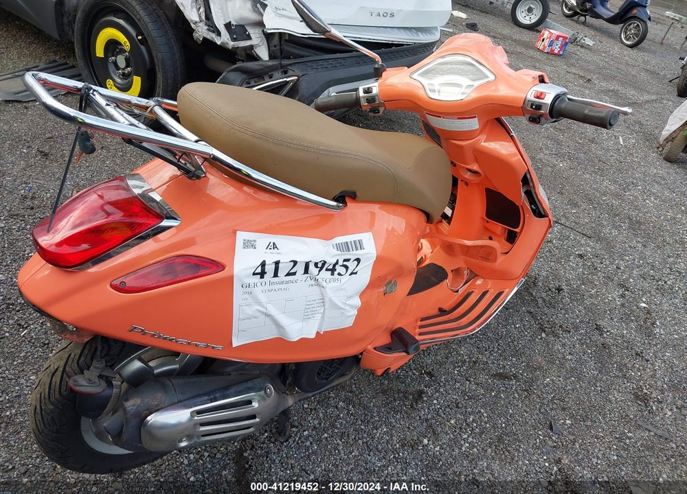 2018 VESPA SPRINT 150 3V VIN: ZAPM818GXJ5700953