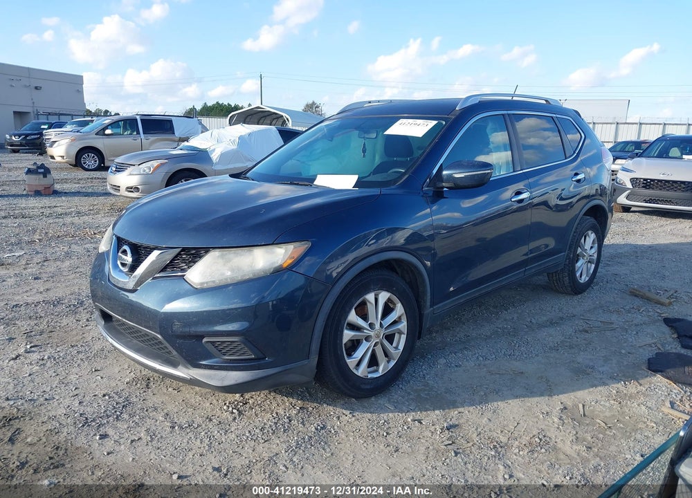2015 NISSAN ROGUE SV VIN: KNMAT2MT1FP519876